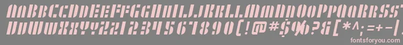 SF RetroSplice SC Font – Pink Fonts on Gray Background