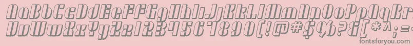 SF RetroSplice Shaded Font – Gray Fonts on Pink Background