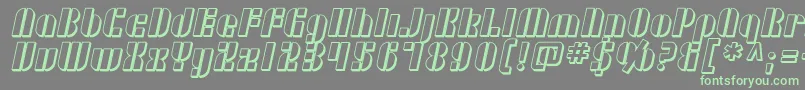 SF RetroSplice Shaded Font – Green Fonts on Gray Background