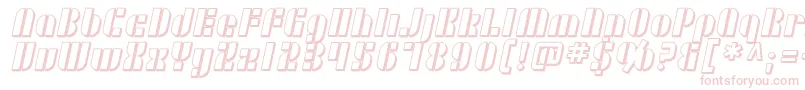 SF RetroSplice Shaded Font – Pink Fonts on White Background