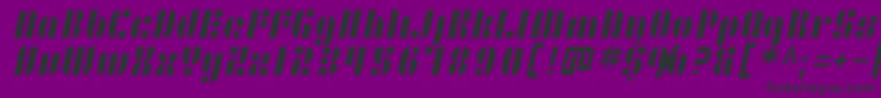 SF RetroSplice Font – Black Fonts on Purple Background