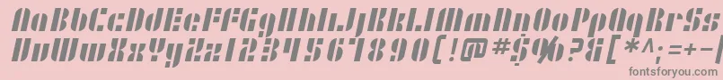 SF RetroSplice Font – Gray Fonts on Pink Background