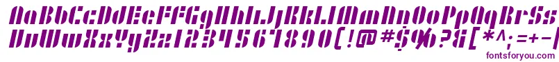 SF RetroSplice Font – Purple Fonts on White Background