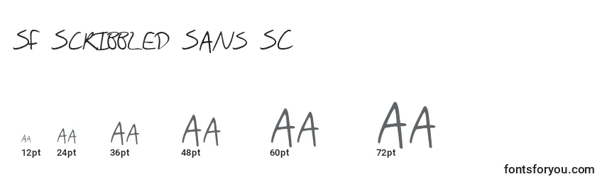 SF Scribbled Sans SC Font Sizes