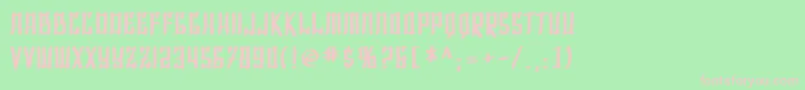 SF Shai Fontai Bold Font – Pink Fonts on Green Background