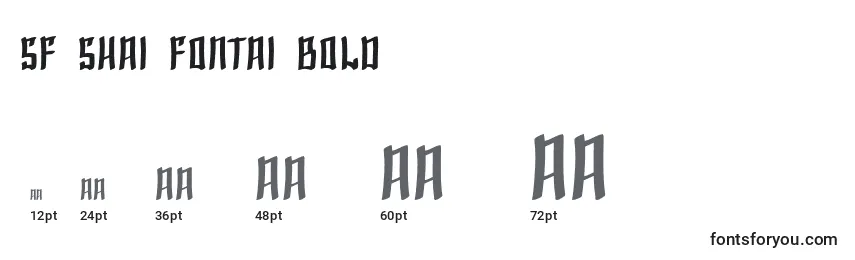 Größen der Schriftart SF Shai Fontai Bold