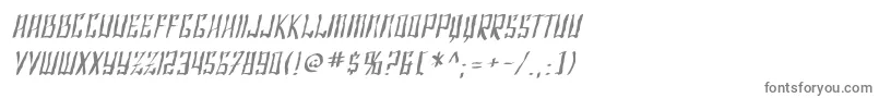 Шрифт SF Shai Fontai Distressed Oblique – серые шрифты