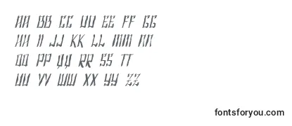 Обзор шрифта SF Shai Fontai Distressed Oblique