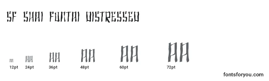 SF Shai Fontai Distressed Font Sizes