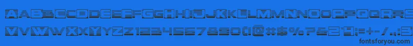 Voxboxgrad Font – Black Fonts on Blue Background