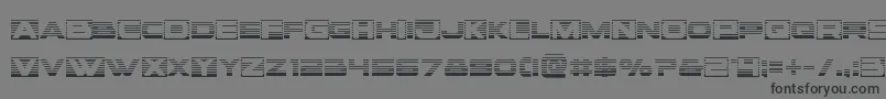 Voxboxgrad-Schriftart – Schwarze Schriften auf grauem Hintergrund
