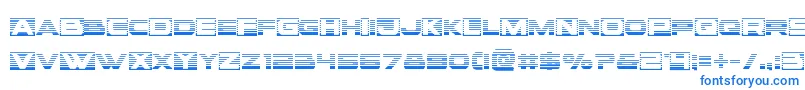 Voxboxgrad Font – Blue Fonts on White Background