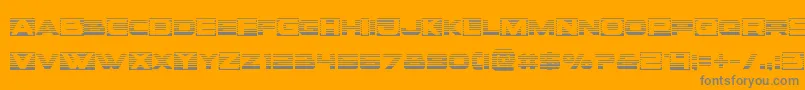More about Voxboxgrad Font Voxboxgrad Font – Gray Fonts on Orange Background