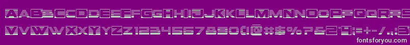 Voxboxgrad-fontti – vihreät fontit violetilla taustalla