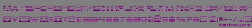 Voxboxgrad Font – Purple Fonts on Gray Background