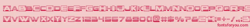 Voxboxgrad Font – Red Fonts on Pink Background