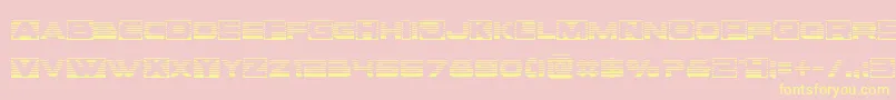 Voxboxgrad Font – Yellow Fonts on Pink Background