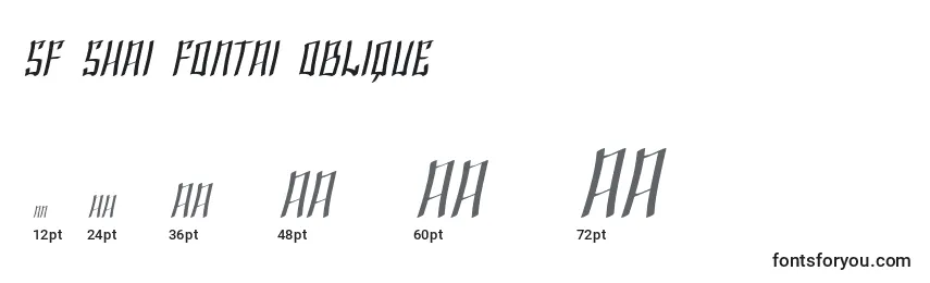 SF Shai Fontai Oblique Font Sizes