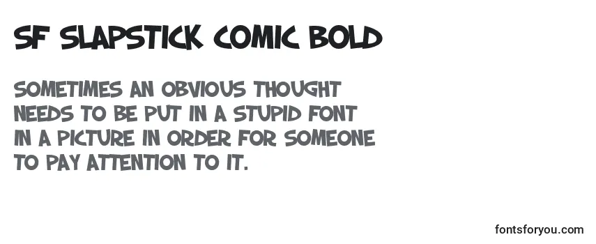 SF Slapstick Comic Bold Font