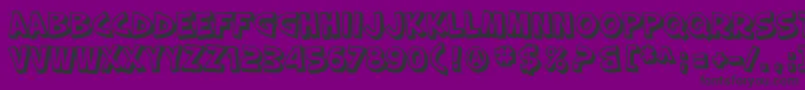 SF Slapstick Comic Shaded Font – Black Fonts on Purple Background