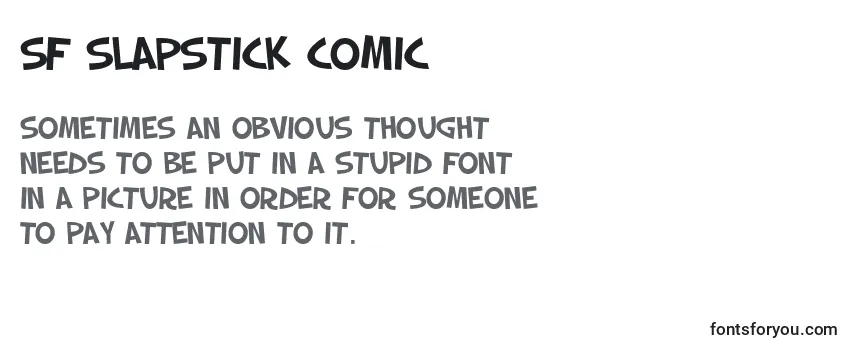 SF Slapstick Comic Font