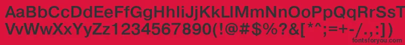 PragmaticalightcBold Font – Black Fonts on Red Background