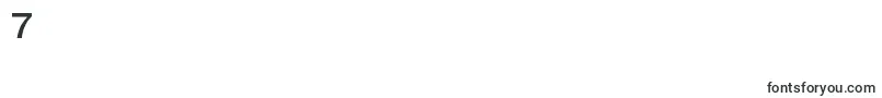 フォントPragmaticalightcBold – フォント数字7