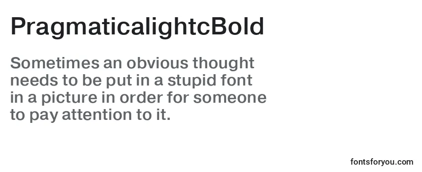 PragmaticalightcBold-fontti