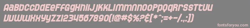 Police SF Speedwaystar Bold Oblique – polices roses sur fond gris