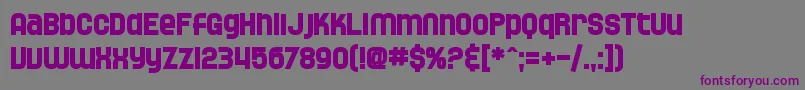 SF Speedwaystar Bold Font – Purple Fonts on Gray Background