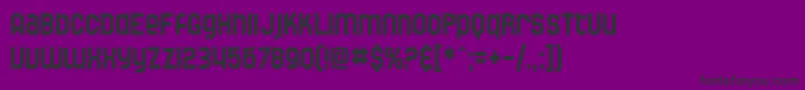 SF Speedwaystar Condensed Font – Black Fonts on Purple Background