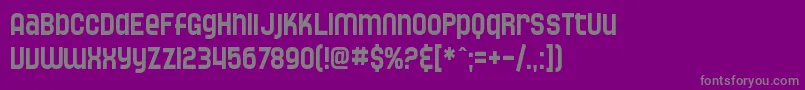 SF Speedwaystar Condensed-fontti – harmaat kirjasimet violetilla taustalla