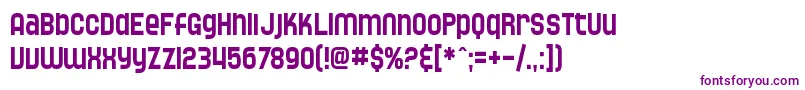 SF Speedwaystar Condensed Font – Purple Fonts on White Background