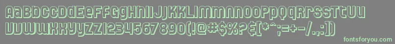 Fonte SF Speedwaystar Shaded – fontes verdes em um fundo cinza