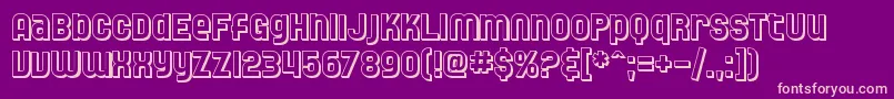 SF Speedwaystar Shaded-Schriftart – Rosa Schriften auf violettem Hintergrund