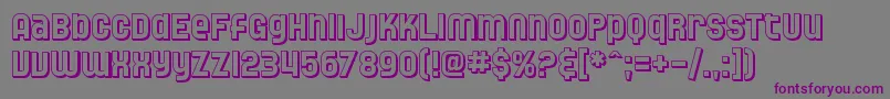 SF Speedwaystar Shaded Font – Purple Fonts on Gray Background