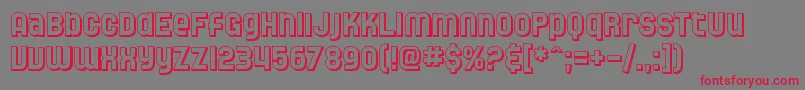 SF Speedwaystar Shaded Font – Red Fonts on Gray Background