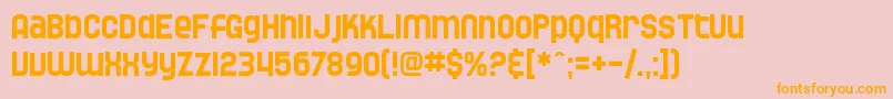 SF Speedwaystar Font – Orange Fonts on Pink Background