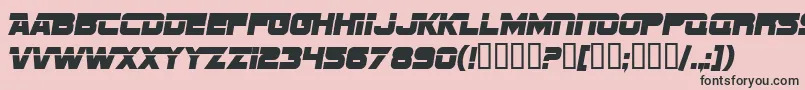 SF Sports Night Alternate Font – Black Fonts on Pink Background