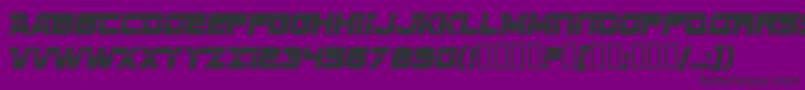 SF Sports Night Alternate Font – Black Fonts on Purple Background