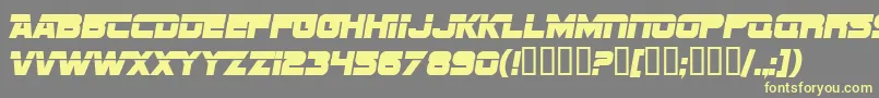 SF Sports Night Alternate Font – Yellow Fonts on Gray Background