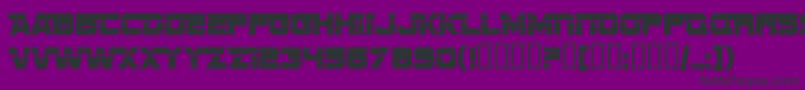 SF Sports Night AltUpright-Schriftart – Schwarze Schriften auf violettem Hintergrund