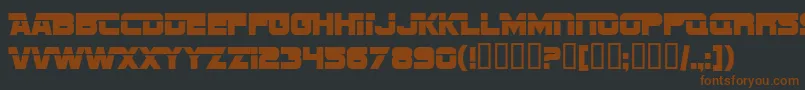 SF Sports Night AltUpright Font – Brown Fonts on Black Background