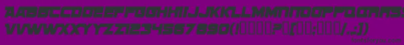 Czcionka SF Sports Night NS Alternate – czarne czcionki na fioletowym tle