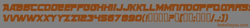 SF Sports Night NS Alternate Font – Brown Fonts on Gray Background