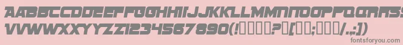 SF Sports Night NS Alternate Font – Gray Fonts on Pink Background