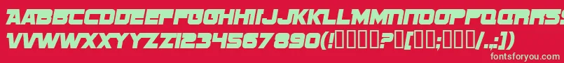 SF Sports Night NS Alternate Font – Green Fonts on Red Background