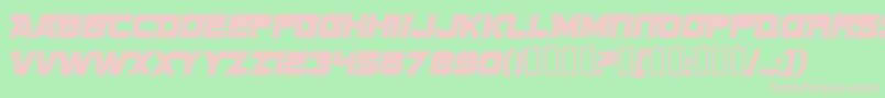 SF Sports Night NS Alternate Font – Pink Fonts on Green Background