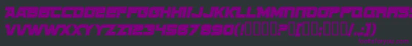 SF Sports Night NS Alternate Font – Purple Fonts on Black Background