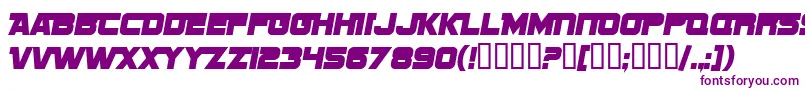 SF Sports Night NS Alternate Font – Purple Fonts on White Background